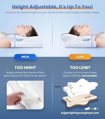 Cozyplayer Ultra Pain Relief Cooling Pillow Review