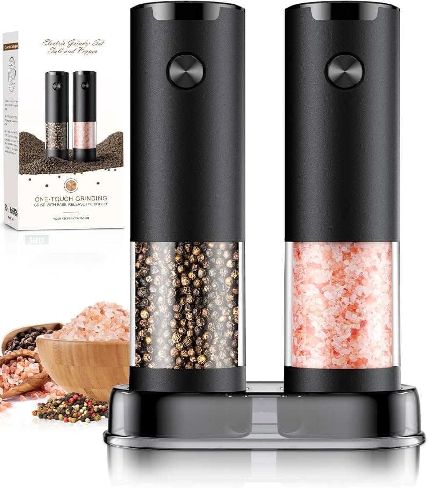 How To Use Electric Salt And Pepper Grinder Set
