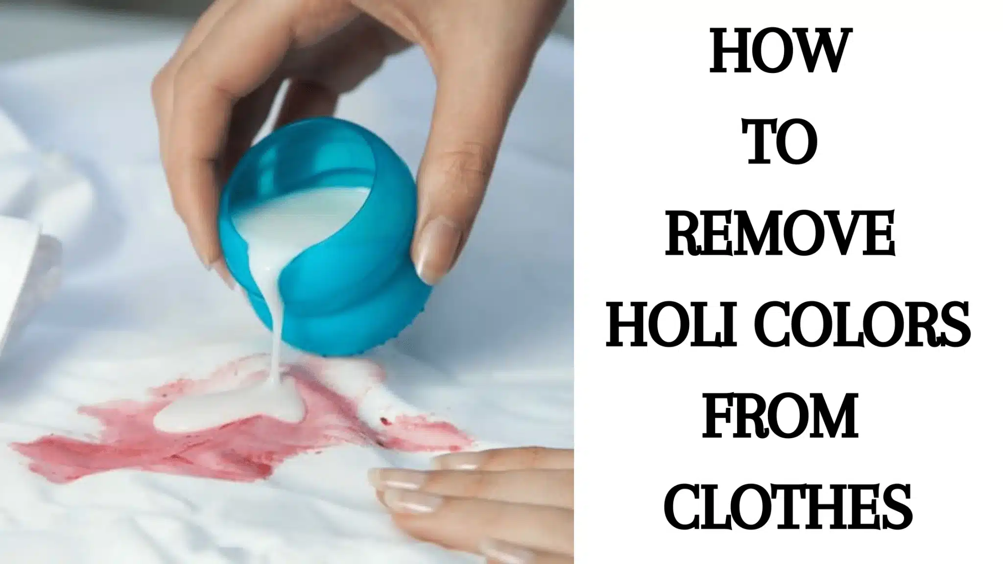How To Remove Color Stains From Clothes