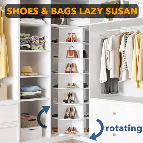 SpaceAid 7 Tier Rotating Shoe Rack Tower Review